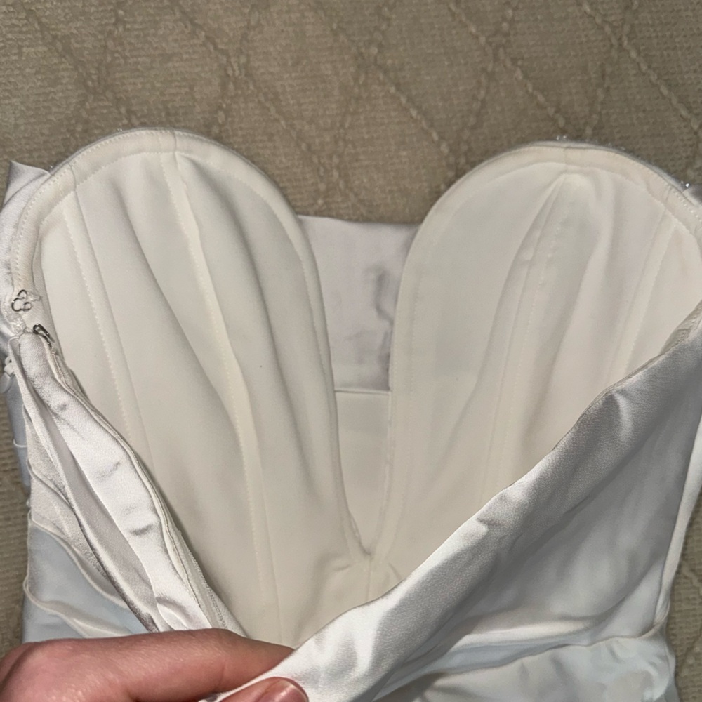 Oh Polly Tirza White Strapless Mini Dress - Picture 5 of 8